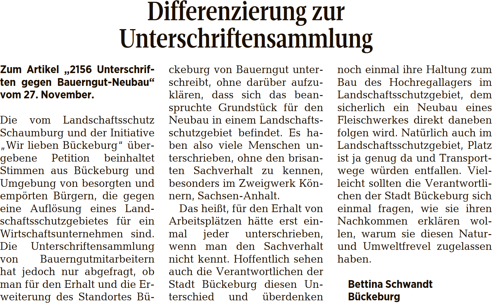 Tageszeitung 2016 570700   Schaumburger Zeitung 18122021 lb schwandt 1