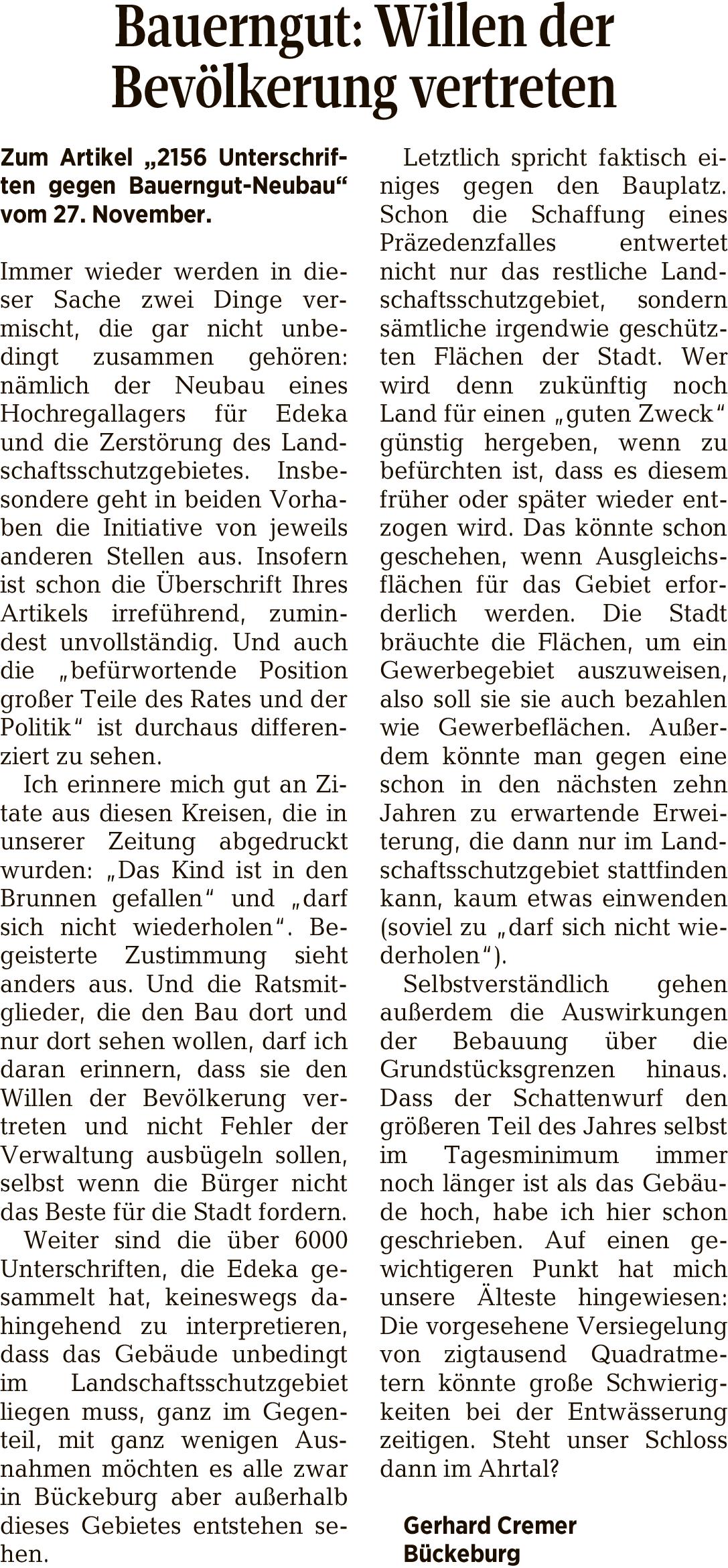 Tageszeitung 2016 570800   Schaumburg Lippische Landeszeitung 04122021 bri cremer 3011 1 001