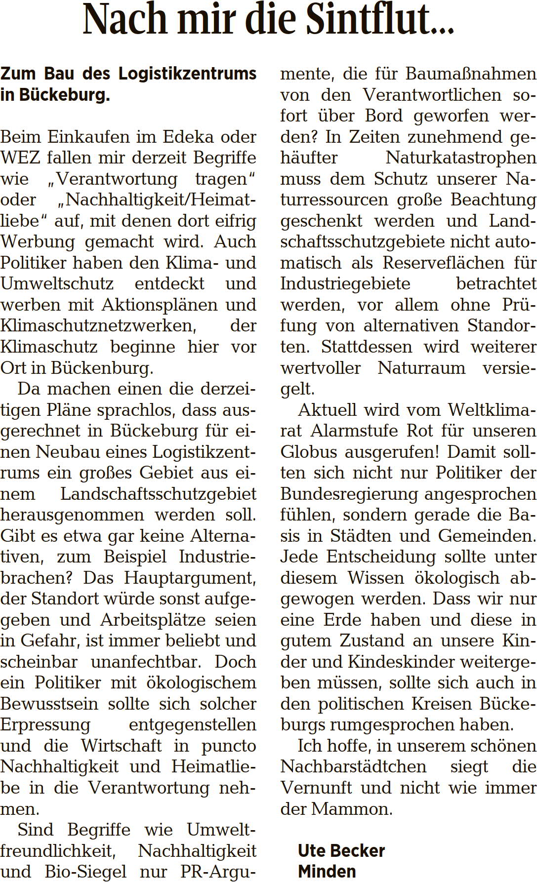 Tageszeitung 2016 570800   Schaumburg Lippische Landeszeitung 23102021 lb becker (1) 1